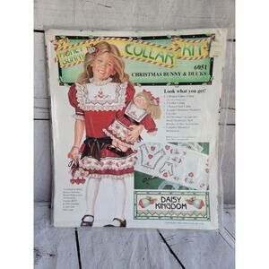 Vtg Daisy Kingdom Honey Bunny Child's Collar Kit Christmas Bunny Ducks 1988 READ